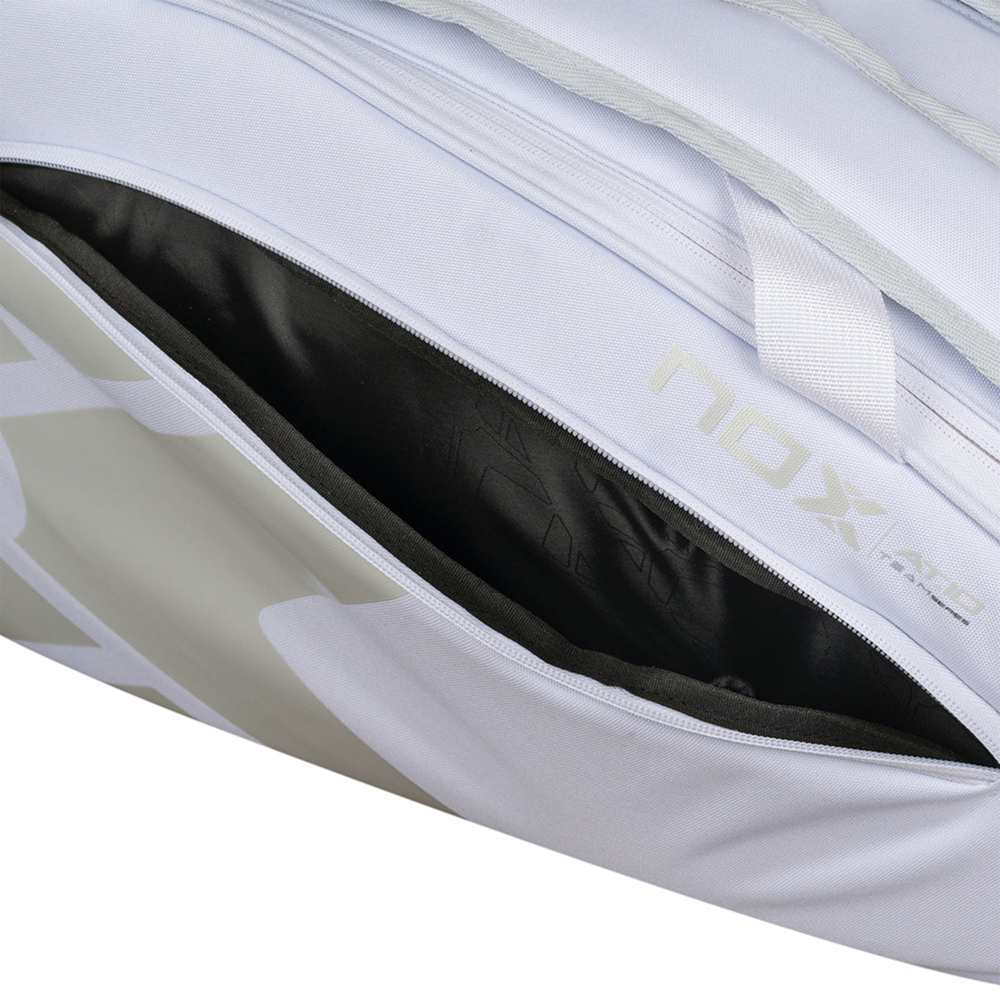 Nox Padelbag AT10 Team White – elegant white padel bag signed by Agustín Tapia - image 7